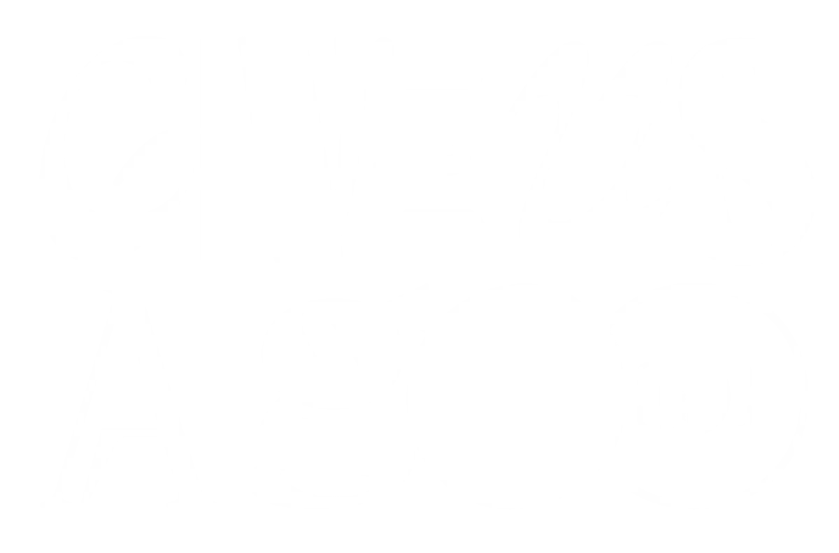 Give us a goo logo White 