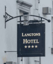 Langtons Hotel sign
