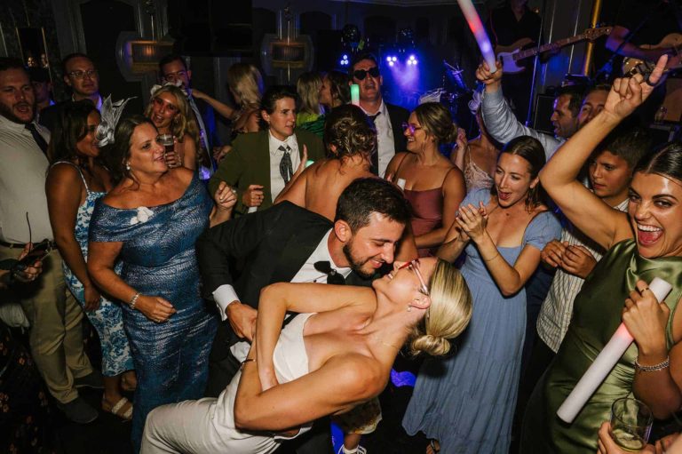 Kilkenny Wedding Photographer takes rock and roll wedding image of a recently married couple.