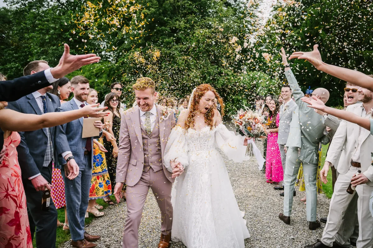 confetti at Cloughjordan house